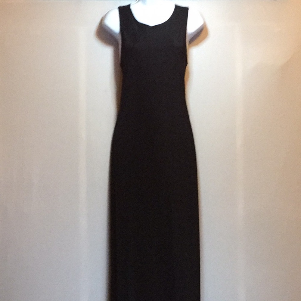 EXPRESS TRICOAT LongSleevelessRacerBackMaxiDress